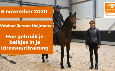 Gebruik van balkjes in je (dressuur)training